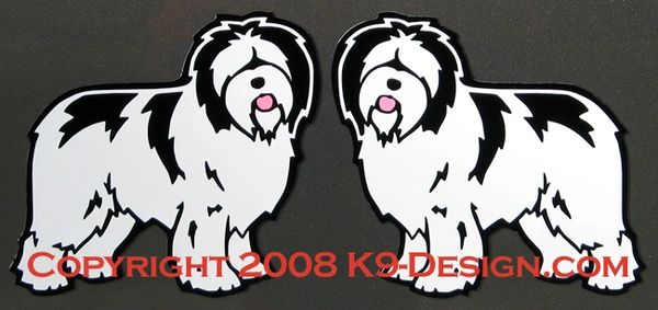 Polish Lowland Sheepdog Standing Magnet - Choose Color