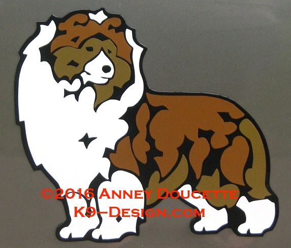 Shetland Sheepdog Standing Magnet - Choose Color