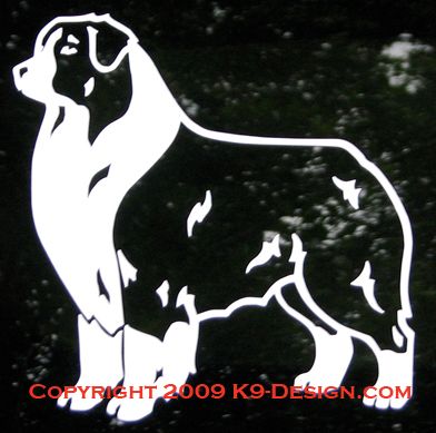 Australian Shepherd Stacked Decal