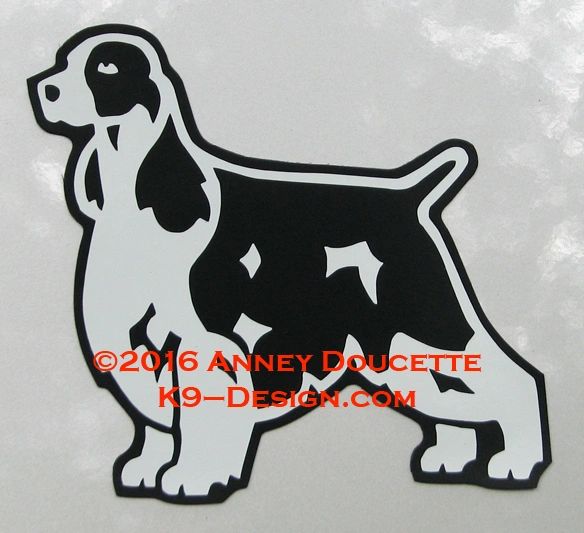 English Springer Spaniel Stacked Magnet - Choose Color