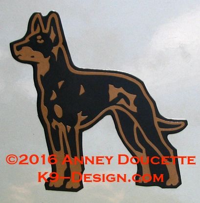 Manchester Terrier Standing Magnet