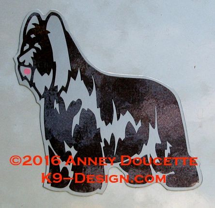 Briard Standing Magnet - Choose Color & Ears