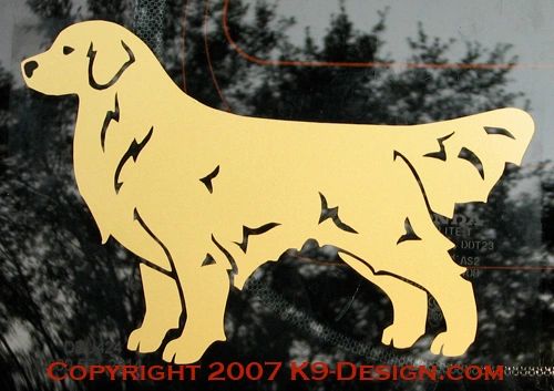 Golden Retriever Standing Decal