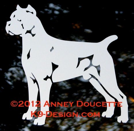 Cane Corso Stacked Decal - Choose Color