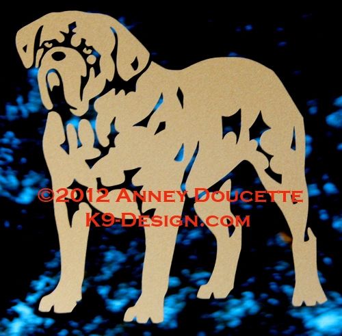 Dogue de Bordeaux Standing Decal