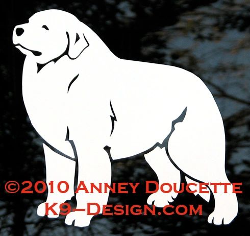 Great Pyrenees Standing Decal