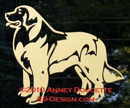 Leonberger Standing Decal - Choose Color