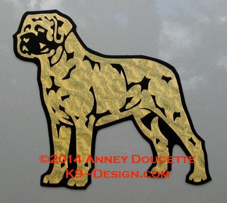 Mastiff Stand Front Magnet