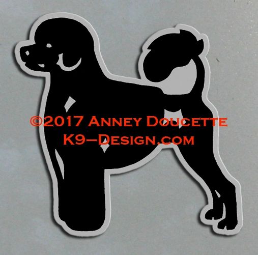 Portuguese Water Dog Stacked Magnet - Choose Color & Clip