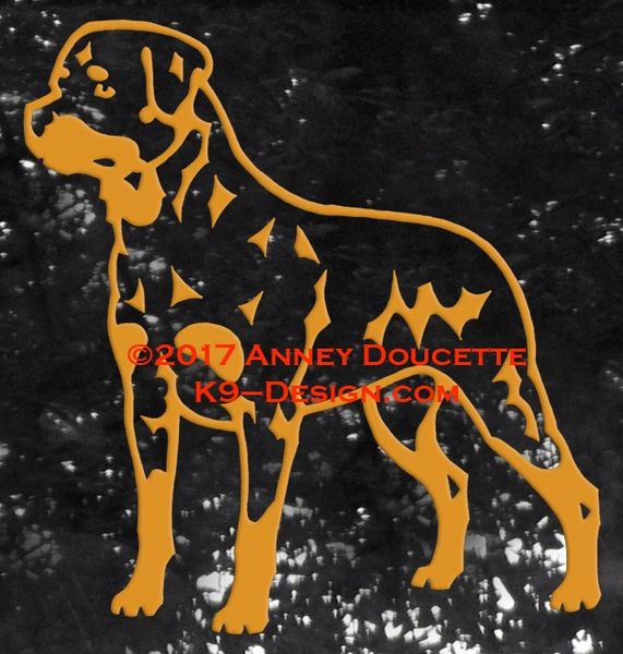 Rottweiler Standing Decal