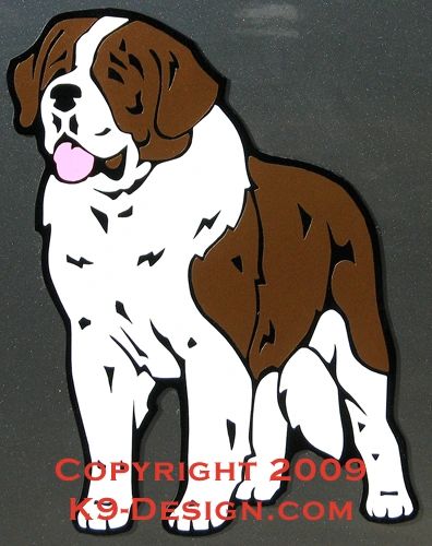 St. Bernard Standing Large Magnet