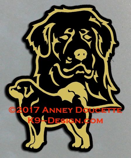 Tibetan Mastiff Large Magnet - Choose Color