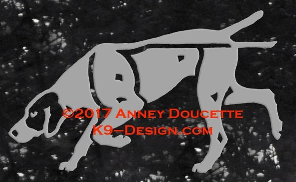 German Shorthaired Pointer Tracking Decal