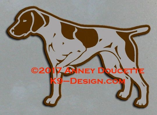 German Shorthaired Pointer Pointing Magnet - Choose Color