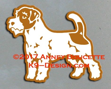Russell Terrier (Wire) Standing Magnet