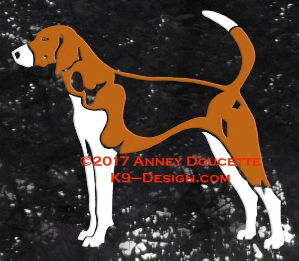 American Foxhound Standing Decal