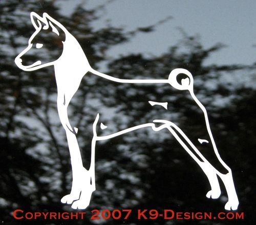 Basenji Stacked Decal