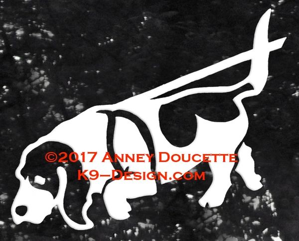 Basset Hound Tracking Decal