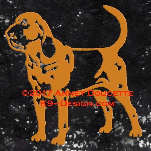 Bloodhound Standing Decal