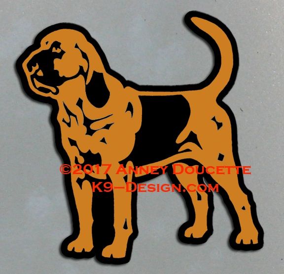 Bloodhound Standing Magnet