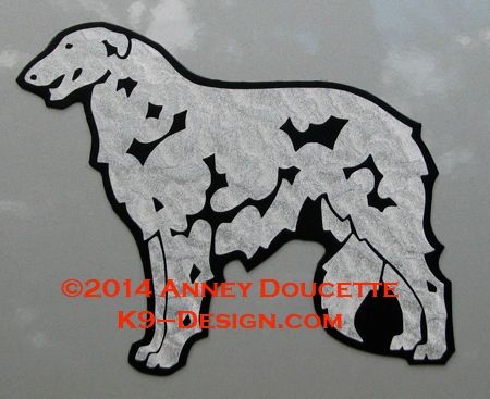 Borzoi Standing Magnet - Choose Color