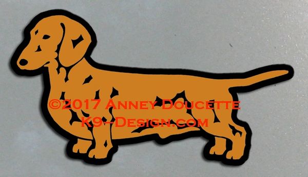 Smooth Dachshund Standing Magnet