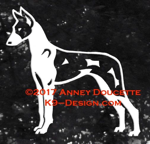 Ibizan Hound Standing Decal