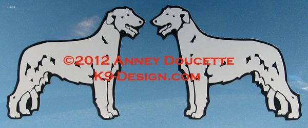 Irish Wolfhound Standing Magnet - Choose Color