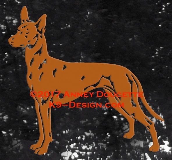 Pharaoh Hound Stacked Decal