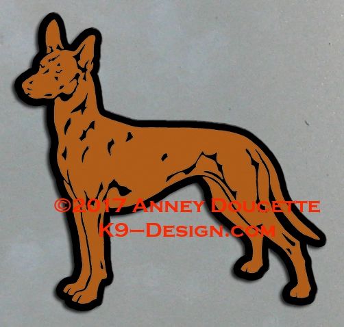 Pharaoh Hound Stacked Magnet