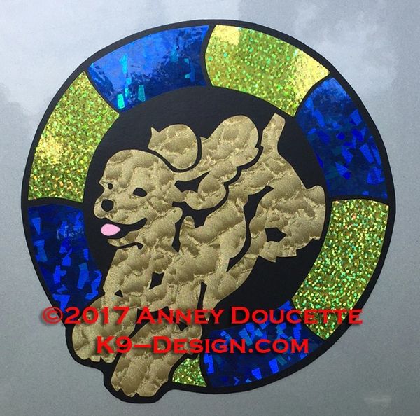 Cocker Spaniel Agility Tire Magnet - Choose Colors