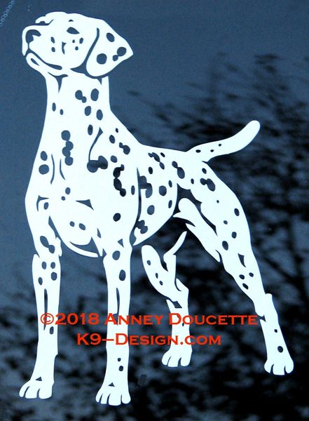 Dalmatian Stand Front Decal