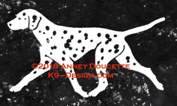 Dalmatian Trotting Decal