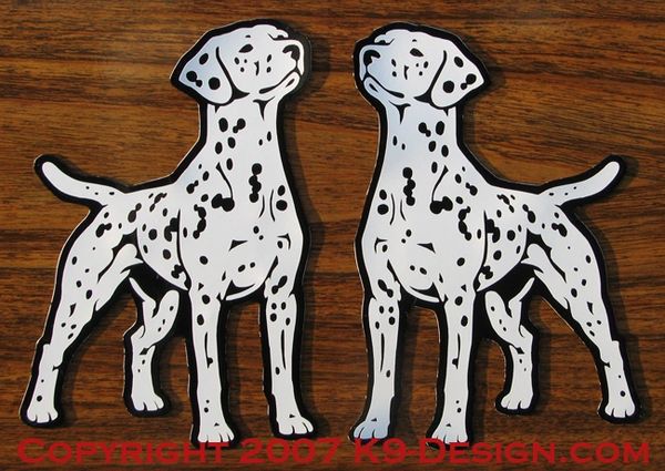 Dalmatian Standing Front Magnet - Choose Color