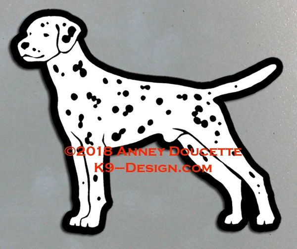 Dalmatian Stacked Magnet - Choose Color