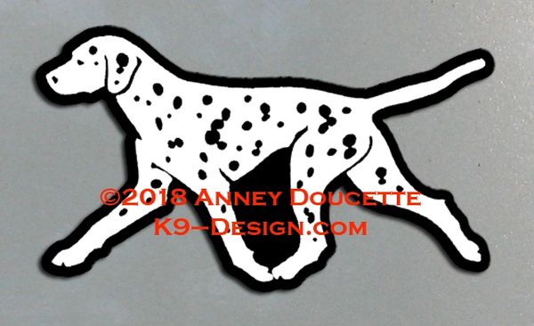 Dalmatian Trotting Magnet - Choose Color