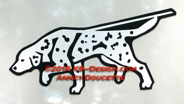 Dalmatian Tracking Magnet - Choose Color