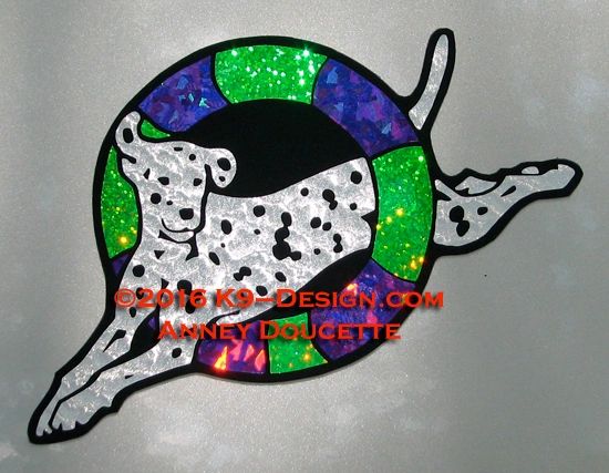 Dalmatian Agility Tire Magnet - Choose Colors