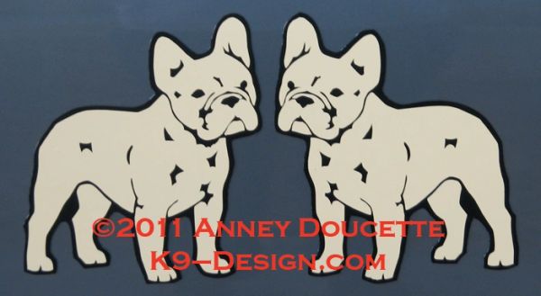 French Bulldog Standing Magnet - Choose Color