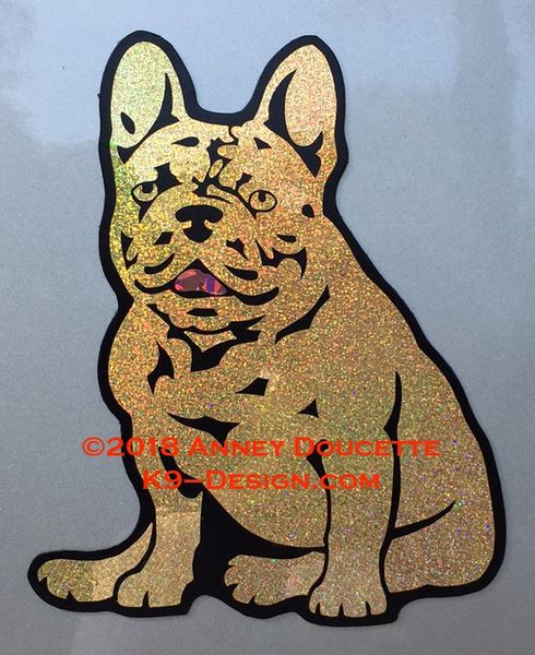 French Bulldog Sitting Magnet - Choose Color