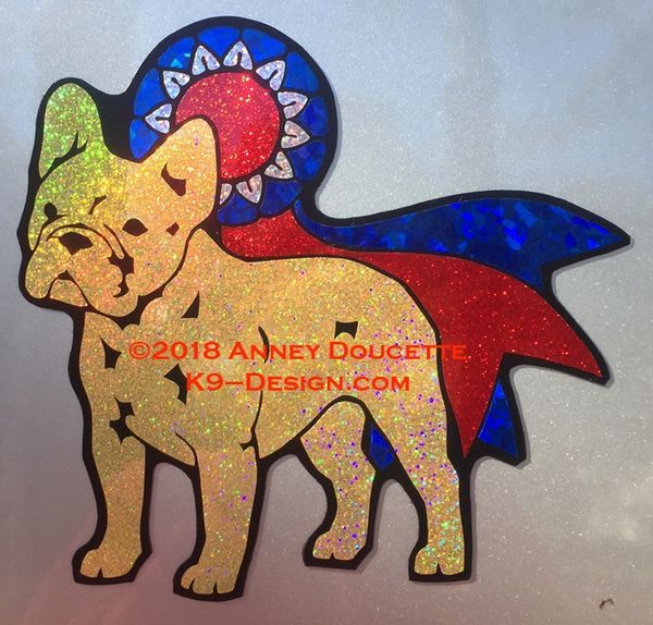 French Bulldog With Ribbon Magnet - Choose Dog & Ribbon Color