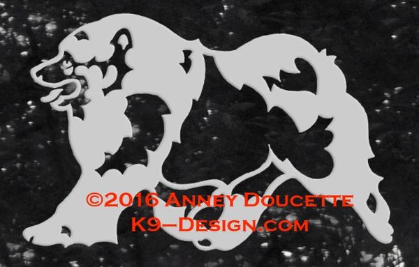 Keeshond Trotting Decal