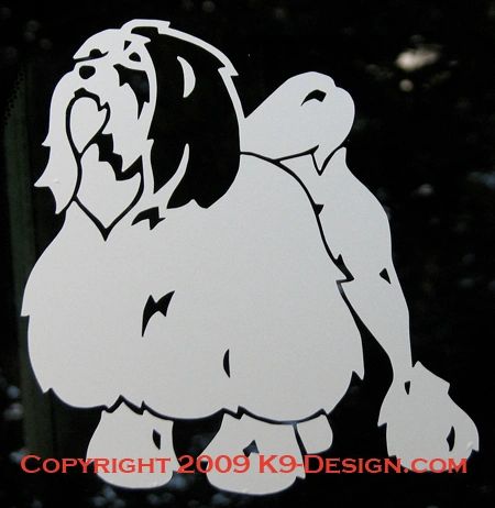 Lowchen Standing Decal - Choose Color