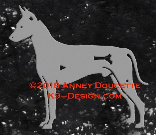 Xoloitzcuintli Standing Decal - Choose Color