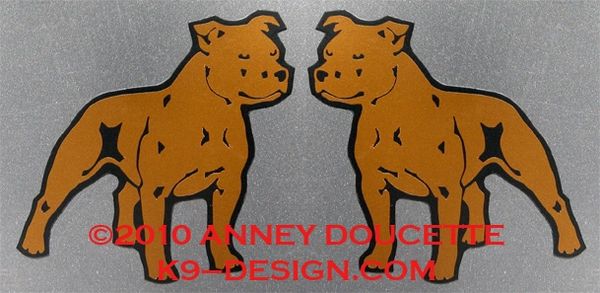 Staffordshire Bull Terrier Magnet - Choose Color