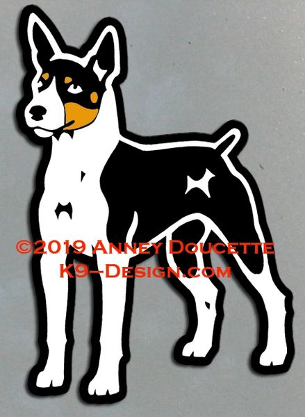 Rat Terrier Standing Front Magnet