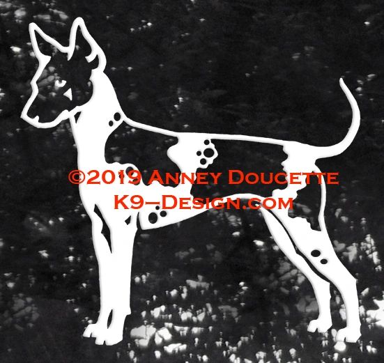 American Hairless Terrier Stacked Decal
