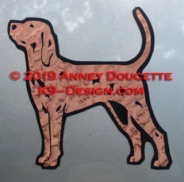 Redbone Coonhound Stacked Magnet