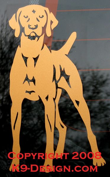 Vizsla Standing Front Decal