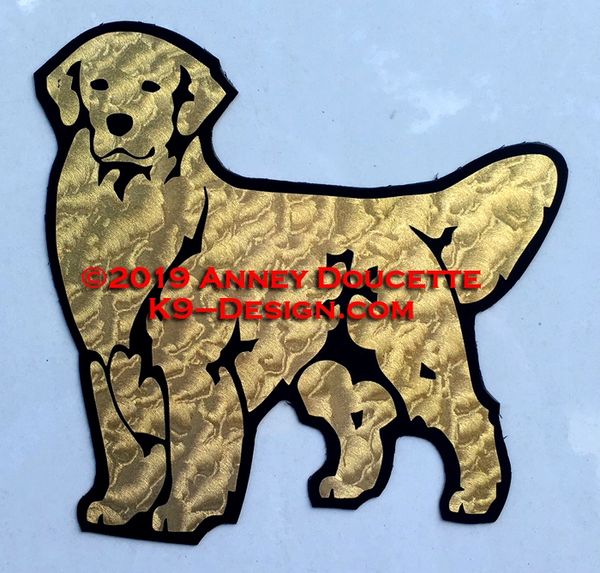 Golden Retriever Stand Front Magnet